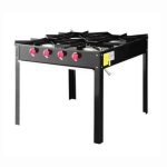 Anafe Negro Alto 4 Quemadores