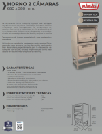 Horno 2 cámaras 58x65 Maigas - Imagen 2