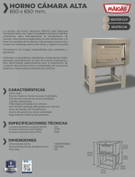 Horno 1 cámaras 65x65 Maigas - Imagen 2