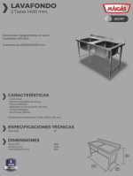 Lavafondo 1400 mm 2 tazas Maigas - Imagen 2