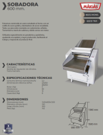 Sobadora 60 cm monofásica Maigas - Imagen 2