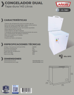 Congelador t/dura 145 L Maigas - Imagen 2