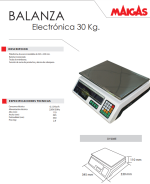 Balanza 30 kg Maigas - Imagen 2
