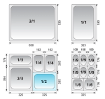 Depósitos Gastronómicos 1/2 Diferentes Medidas - Imagen 2