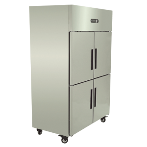 Congelador vert. 1000L 4P acero Maigas